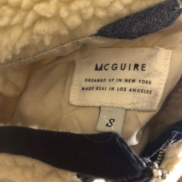 Mcguire Larousse Sherpa Jacket in Cream - Picture 6 of 8